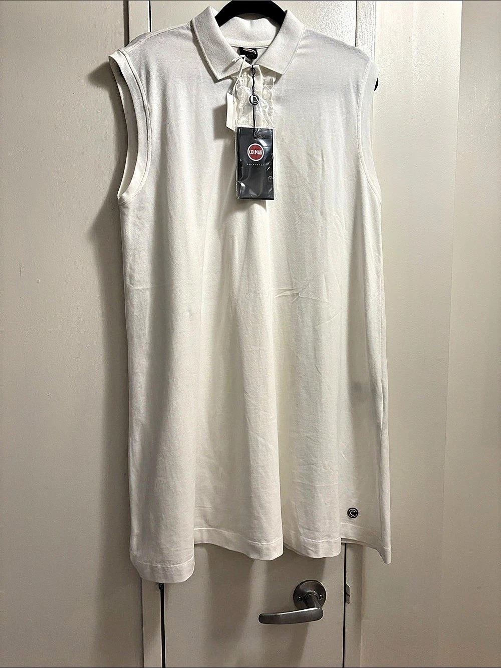 Colmar White Sleeveless Polo Size Large NWT